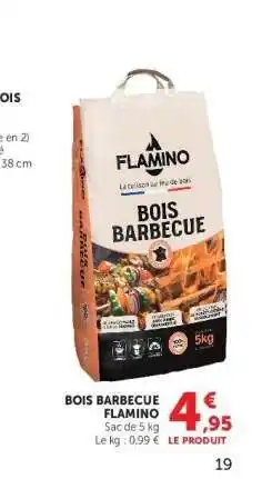 Hyper U BOIS BARBECUE FLAMINO offre
