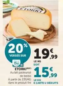 Super U Etorki offre