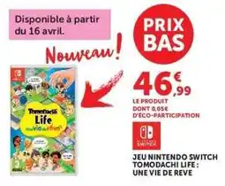Hyper U Jeu Nintendo Switch Tomodachi Life : Une Vie de Rêve offre