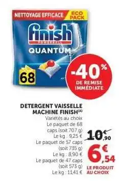 Super U Detergent Vaisselle Machine Finish offre