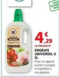 Hyper U ENGRAIS UNIVERSEL U 1L offre