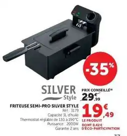 Hyper U FRITEUSE SEMI-PRO SILVER STYLE offre