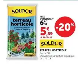 Hyper U TERREAU HORTICOLE offre