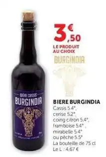 Hyper U BIERE BURGINDIA offre