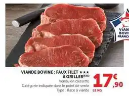 Super U Viande Bovine : Faux-Filet offre
