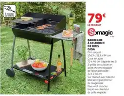 Super U BARBECUE À CHARBON DE BOIS GIGA offre
