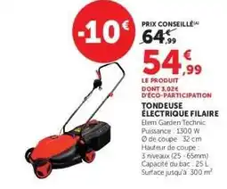 Super U Tondeuse Electrique Filaire offre