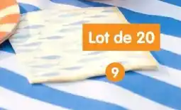 b&m Lot de 20 serviettes jetables offre