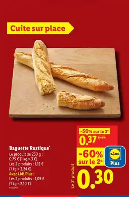 Lidl Baguette Rustique offre