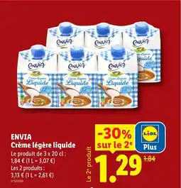 Lidl ENVIA Crème légère liquide offre