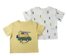 Carrefour Market Tex baby lot de 2 t-shirts bébé offre