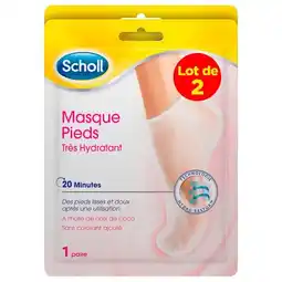 Carrefour Market Scholl masques soins pieds lot de 2 offre