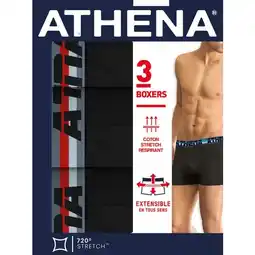 Carrefour Market Athena boxers homme actif offre