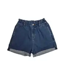 Carrefour Tex short denim paperbag femme offre