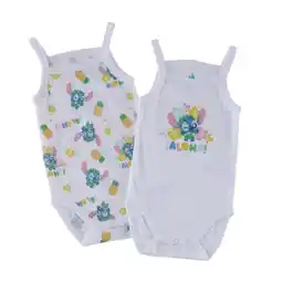 Carrefour Disney baby bodies fines bretelles offre