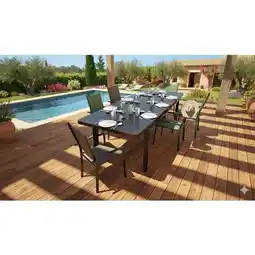 Carrefour Hyba table extensible + fauteuil sydney offre