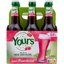 Carrefour Yours bière sans alcool aromatisée offre