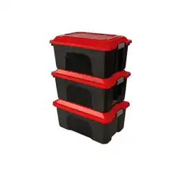 Carrefour Lot de 3 malles de rangement 40 l offre