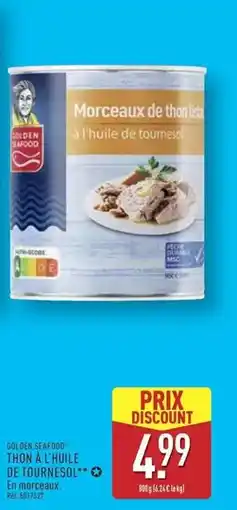 ALDI Seafood - thon à l'huile de tournesol offre