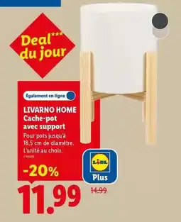 Lidl Livarno - cache-pot aves support offre