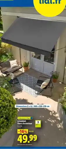 Lidl Livarno - edredonnay offre