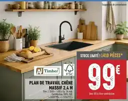 Brico Cash Dim - plan de travail chêne offre