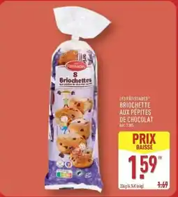 ALDI Briochette aux pepites de chocolat offre