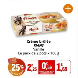 Coccinelle Express Crème brûlée rians offre