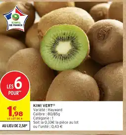 Intermarché Hyper Kiwi vert offre