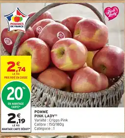 Intermarché Hyper Pomme pink lady offre