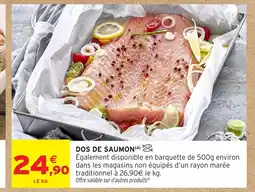 Intermarché Hyper Dos de saumon offre