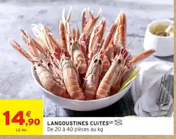 Intermarché Hyper Langoustines cuites offre