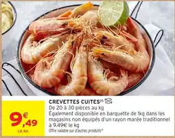 Intermarché Hyper Crevettes cuites offre