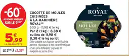 Intermarché Hyper Royal Cocotte de moules cuisinées à la marinière offre