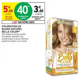 Intermarché Hyper Belle Color Coloration 02 blond naturel offre