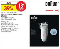 Intermarché Hyper Braun Epilateur silk epil 5000 offre