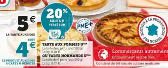U Express TARTE AUX POMMES offre