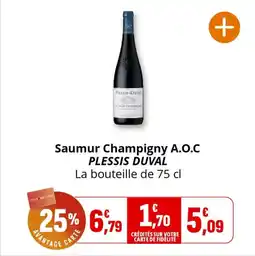 Coccinelle Express Saumur champigny a.o.c plessis duval offre