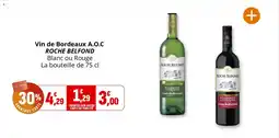 Coccinelle Express Vin de bordeaux a.o.c roche belfond offre