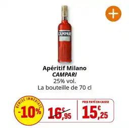 Coccinelle Express Apéritif milano campari offre
