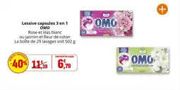 Coccinelle Express Lessive capsules 3 en 1 omo offre