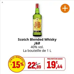 Coccinelle Express Scotch blended whisky j&b offre