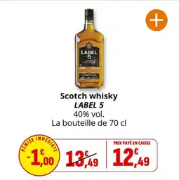 Coccinelle Express Scotch whisky label 5 offre