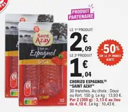 E.Leclerc Express Chorizo espagnol saint azay offre