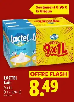 Lidl LACTEL Lait offre