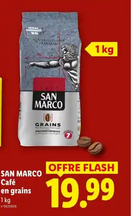 Lidl SAN MARCO Café en grains offre