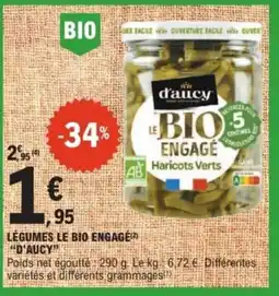E.Leclerc Express Légumes le bio engagé d'aucy offre