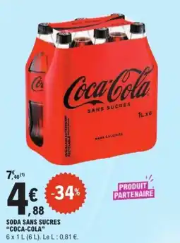E.Leclerc Express Soda sans sucres coca-cola offre