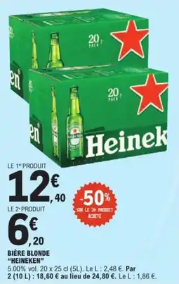 E.Leclerc Express Bière blonde heineken offre