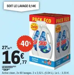 E.Leclerc Express Lessives skip offre